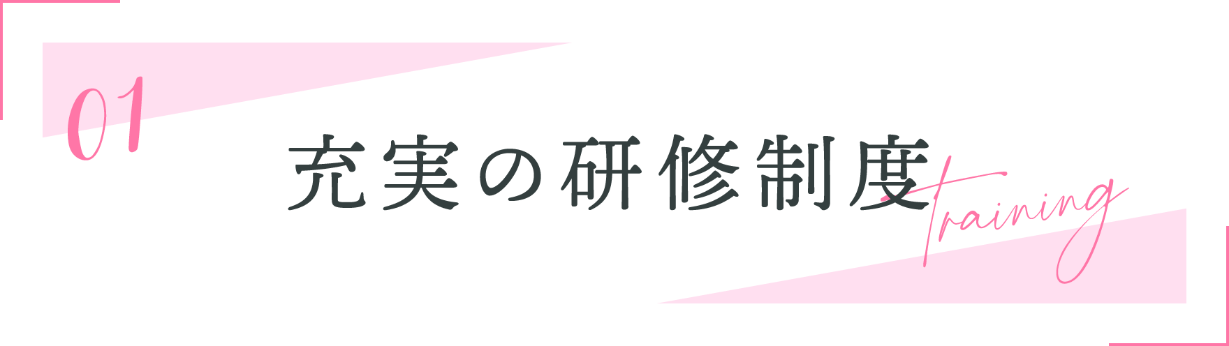 01.充実の研修制度